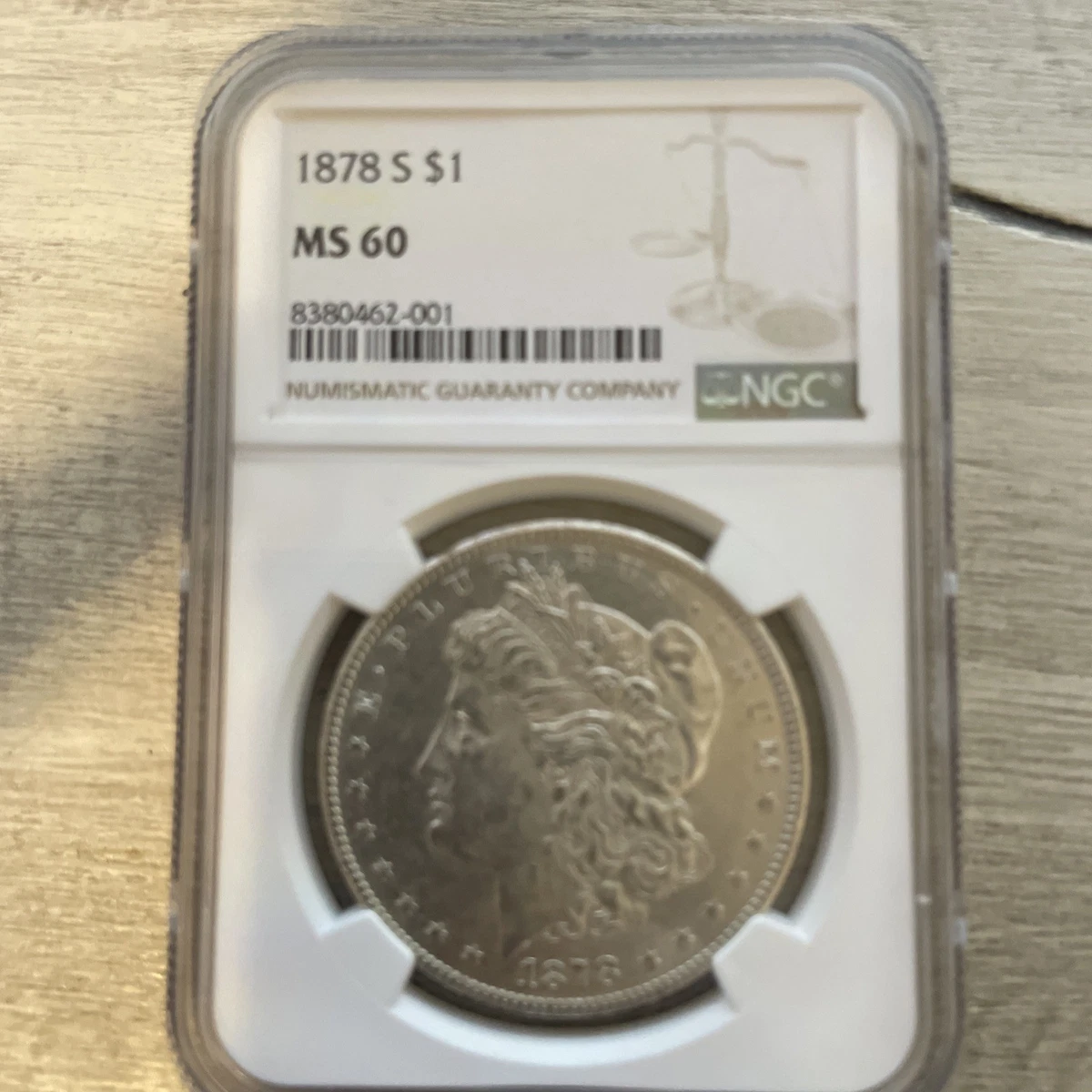 MS 60 Graded NGC 1878 Year Morgan US Dollars (1878-1921) for sale