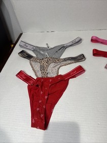 Victoria's Secret Thong Size Large Lot Of 6 Amazing Comfortable