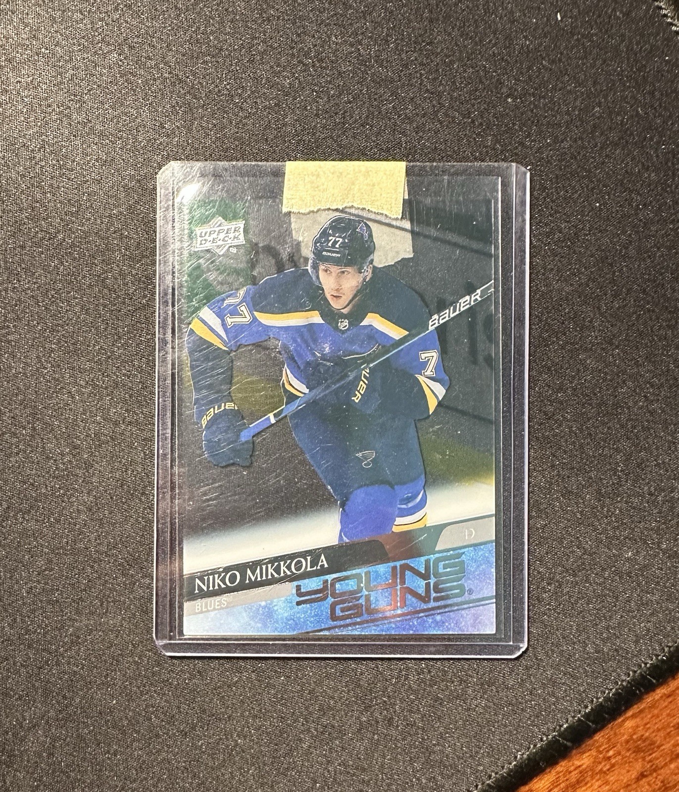2020-21 Upper Deck Young Guns Clear Cut #470 Niko Mikkola St. Louis Blues