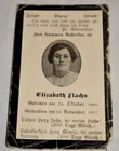 Antique Memorial Card Mourning German Woman Obituary BORN 1886 - DIED 1931