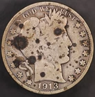 1913 BARBER HALF DOLLAR FRESH FROM AN OLD COLLECTION -LOT CC-422