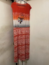 Red Ombre Butterfly Maxi Dress Size XXL 