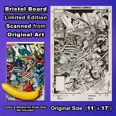 X-MEN #5 (1991) Cover Art 🔥 JIM LEE Replica Original Art 🔥 OMEGA RED 1st Cover