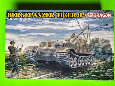 BERGEPANZER TIGER {P} GERMAN TANK MODEL KIT 1/35 SCALE DRAGON NEW IN OPEN BOX!!!