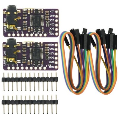 2Pcs IIS PCM5102 PCM5102A AUX Stereo Digital Audio I2S DAC Decoder Board Modu...