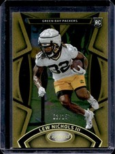 2023 Panini Certified Lew Nichols III RC Gold FOTL Mirror Rookie #/15 Packers