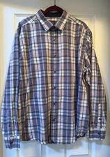 UNTUCKit Men’s 100% Cotton Button Front Shirt-Size 2XL