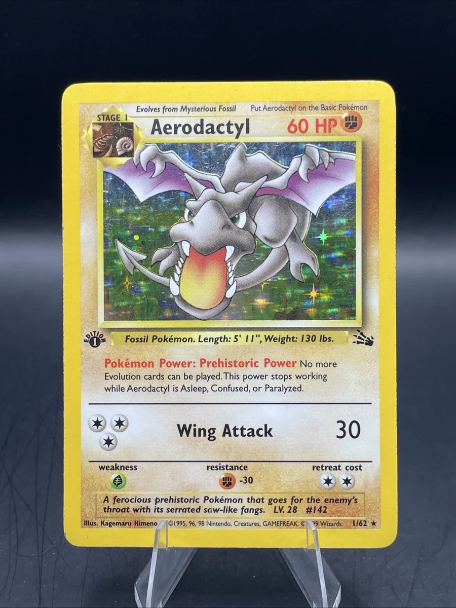 英語版初期　ポケモンカード　Auno holo Pokemon TCG Unlimited Fossil Alpollo 6/62 Haunter (German Holo