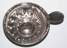 FRENCH TASTEVIN LE GRANDE VIN DE FRANCE SAINT FERDINAND A MERCURY PLATED METAL