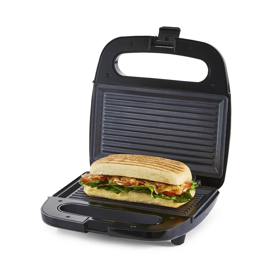 Panini Press Grill Sandwich Toaster Slice Non-Stick Plates Panini Maker  750W