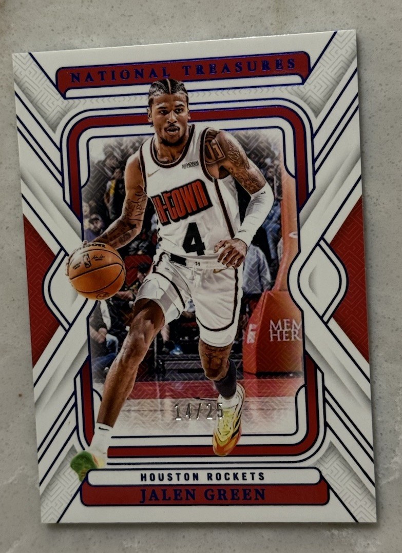 2024-25 Panini National Treasures - Jalen Green #69 Blue /25 | eBay