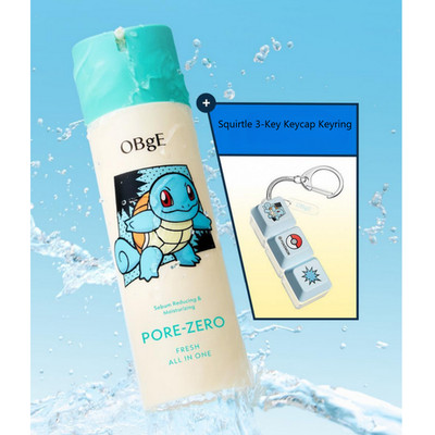 OBGE Pore Zero Fresh All In One 150ml Pokemon Edition +Squirtle Keycap K-Beauty