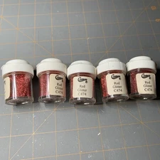 LOT Cameo Glitter Red Crafting Ultra Fine Glitter