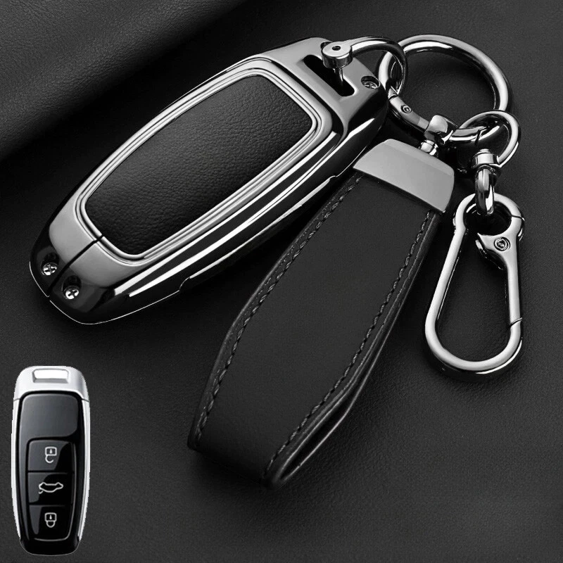 Funda Llavero Coche Cuero Aleación Zinc Para Audi S3 S6 S7 A3 A6 A7 Q7 S8 A8 Q8 Foto 4 de 4
