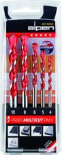 ALPEN Profi Multicut Purpose Drill Bit Set 4 - 10mm Tungsten Carbide 5pc - DPMK5