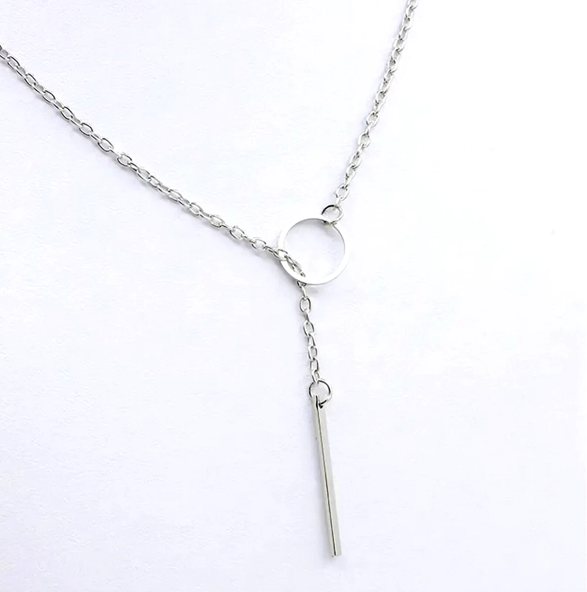 Necklace with circle and bar shop