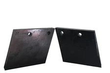 QTY. 2 REPLACES WESTERN MVP PLUS 44508 FISHER XTREME V POLY RUBBER CUTTING EDGES