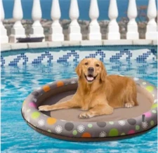 Dog Swimming Pool Inflatable Hammock Pets Pool Floating Bed
