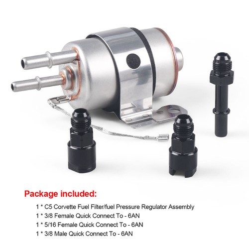 Quantum LS Swap C5 Corvette Fuel Pressure Regulator & Filter Kit With 8AN Fittings | Fits 1999-2004 Corvette 5.7L - View #7
