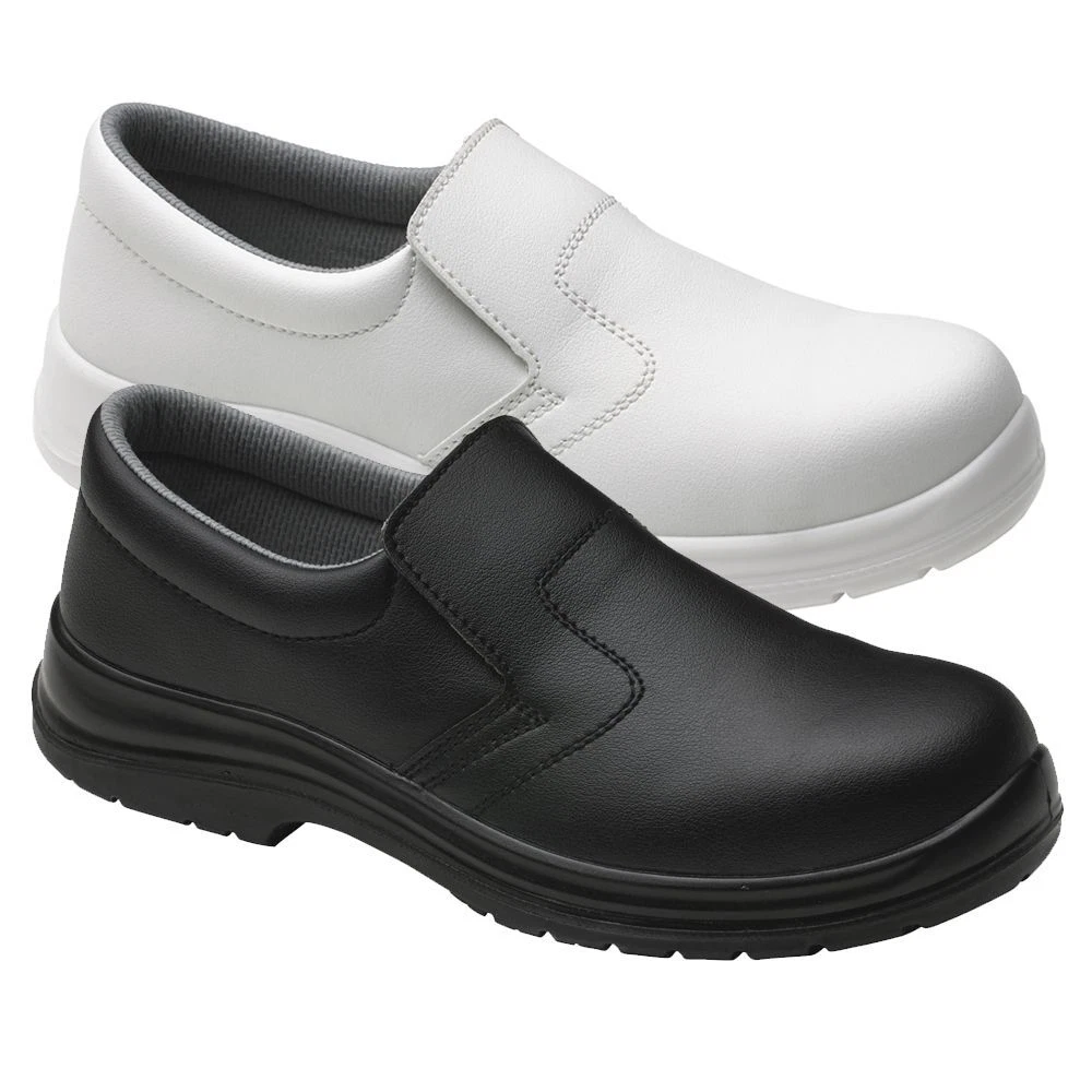 Food-X Slip on Lightweight Safety Work Shoes Steel Toe Cap Anti Slip Boots
Opens in a new window or