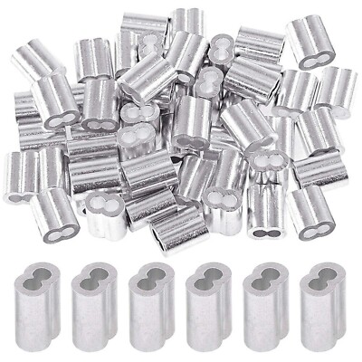Aluminium Wire Rope Ferrules Clamp Sleeves Crimping For Wire Rope 1mm-12mm