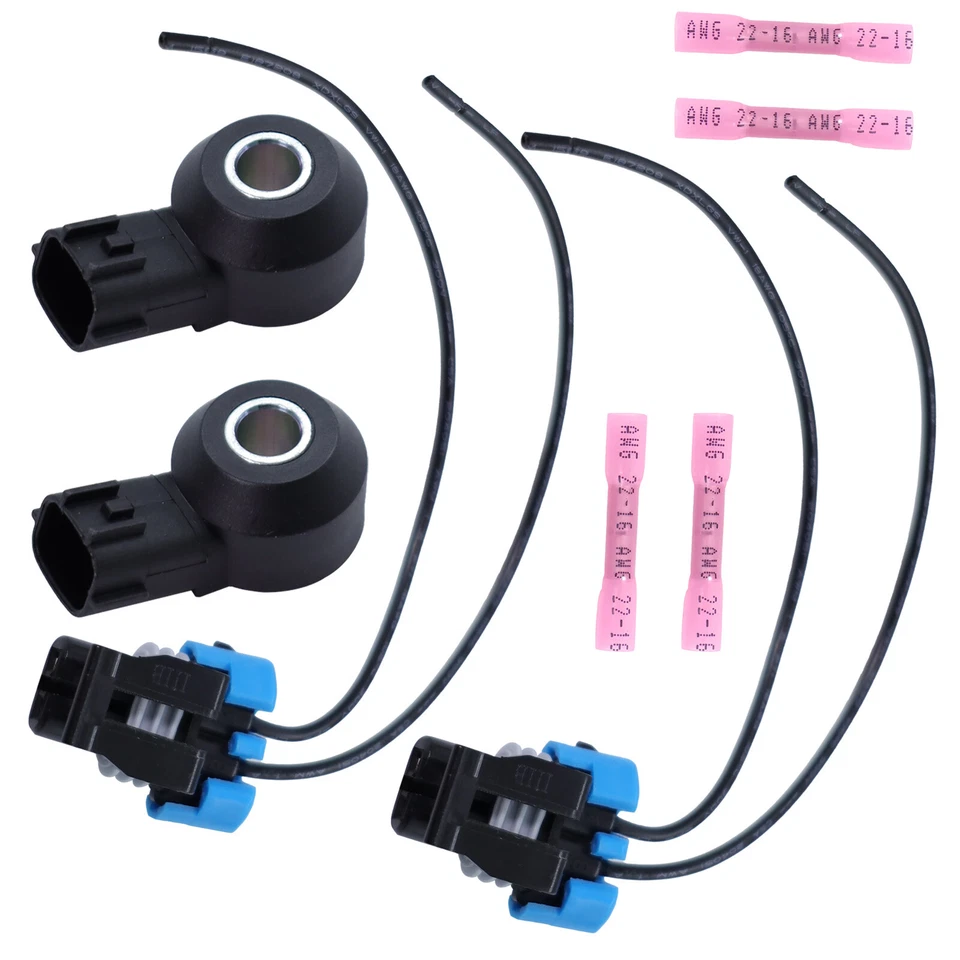 2 PCS Knock Sensor&CONNECTORS FOR 220607S000 Armada Pathfinder Titan QX56 5.6L - Image 4 of 4