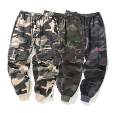 Mens Joggers Pants Casual Camouflage Cargo Pants Men Hip Hop Streetwear New