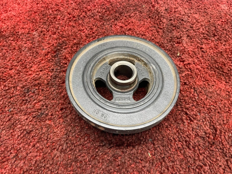 Amortiguador de vibración del motor BMW 1999-2006 E53 E46 E39 polea del cigüeñal OEM 99K Foto 3 de 4