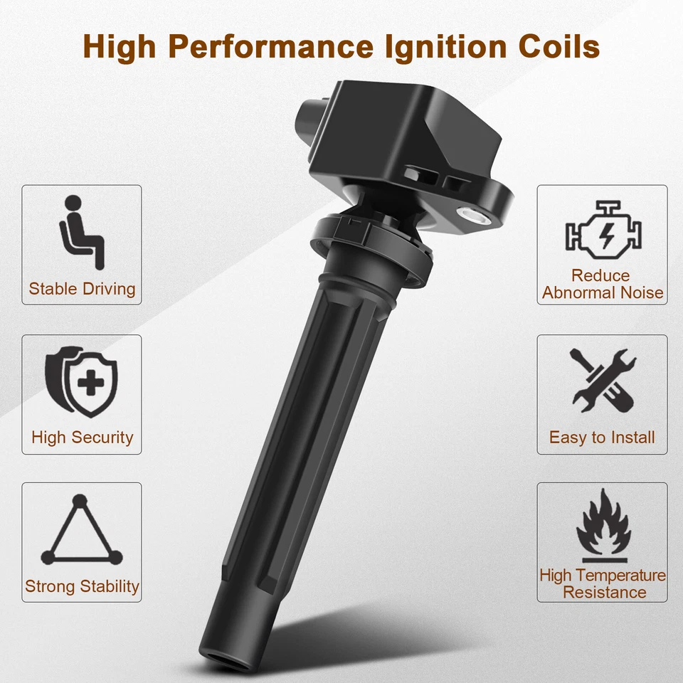 Kit de 4 bobinas de encendido y 4 bujías para Suzuki SX4 2,0 L 2007 2008 2009 L4 Foto 3 de 4