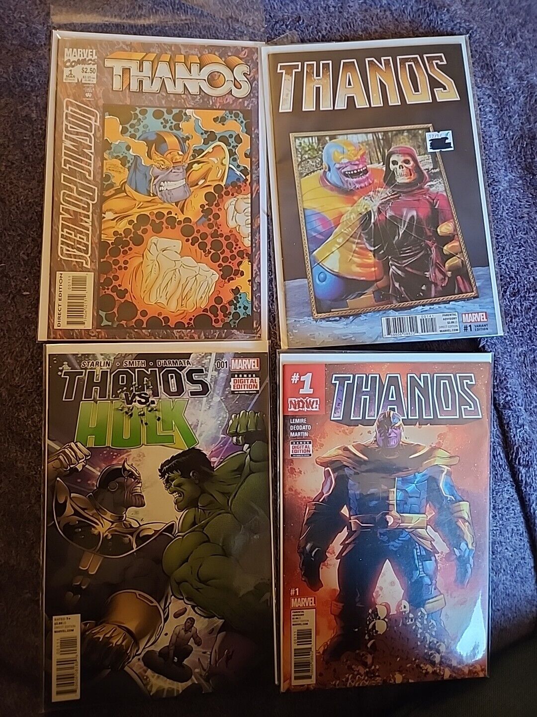Thanos #1 Comic Book Lot Of 4 MARVEL HULK VS THANOS