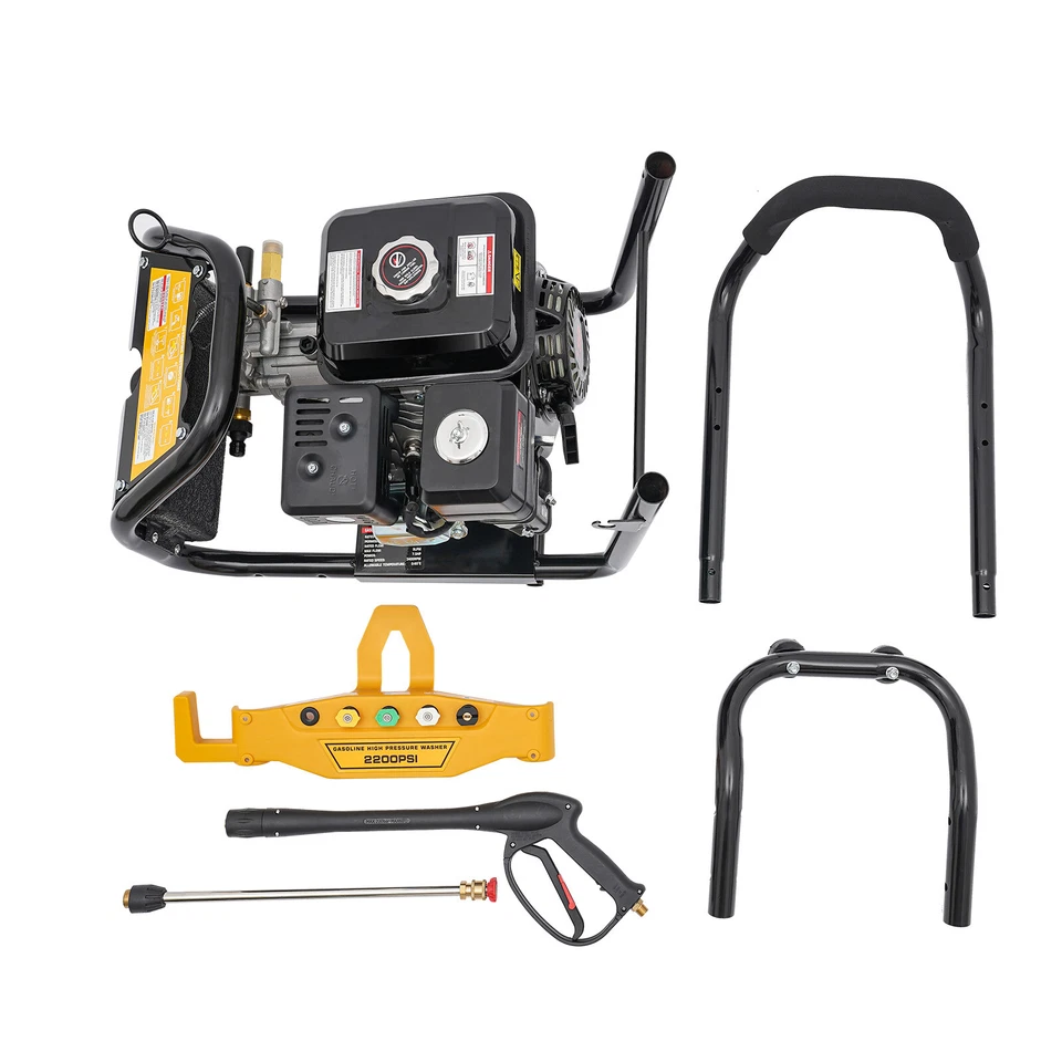 420cc 7.5HP Petrol Pressure Washer Petrol Engine Steam Jet 4 Stroke 170 Bar - Image 2 of 4