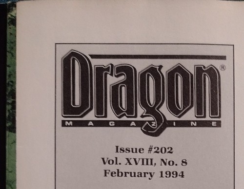 Dragon Magazine #202- RPG Game Sci-Fi Gaming TSR D&D Fantasy - Picture 3 of 13