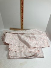 2 Living Quarters Light Pink Pillowcases Flora Cotton 30” x 20”