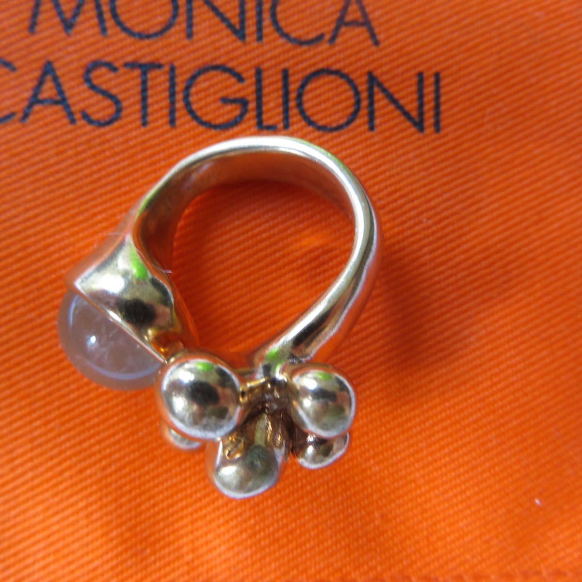 OPEN RING/Monica Castiglione/ BRONZE/Pistilli/ round bezel set