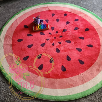 Watermelon Button Mat Watermelon Mat - Playroom Mat - Kid's Rug - Playmat | eBay