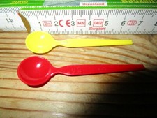 2 small ice cream spoons plastic with name Lea