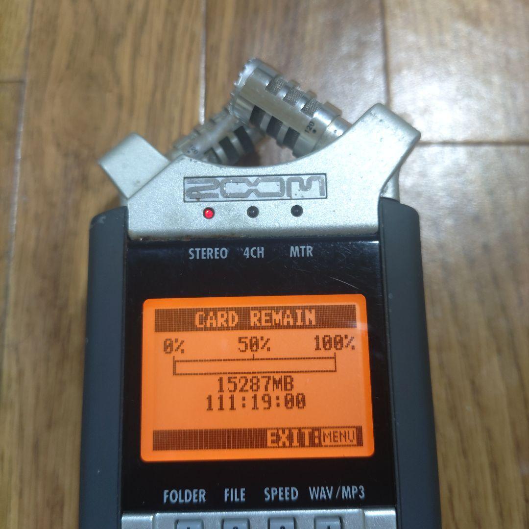 Zoom H4n Handy Recorder Digital Handheld Portable Black Silver