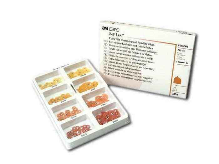 Kit de polissage de contour 3M ESPE Sof-Lex Soflex 240 disques livraison... - Photo 4/4