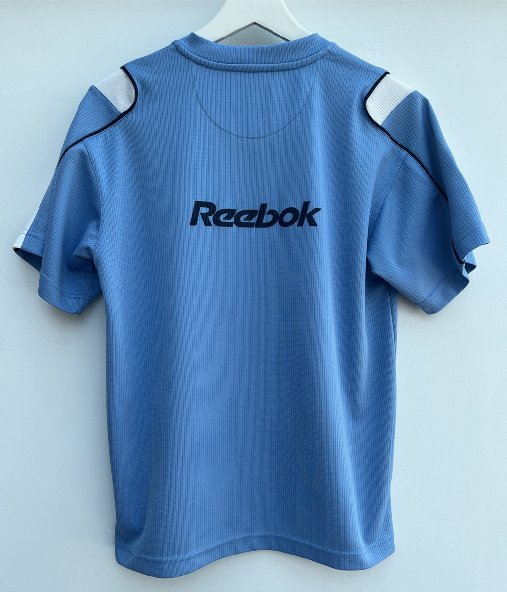Manchester City 2003/04 Football Training Shirt Reebok Blue Boys