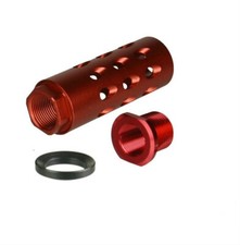 Aluminum Ruger 1/2x28 TPI Thread Muzzle Brake Anodized Red For 9mm