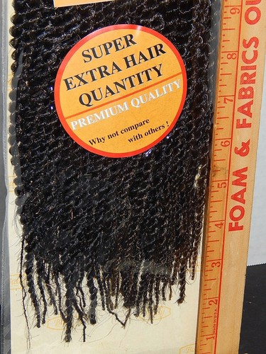 18" Afro Bally Braids Synthetic Jamaican Twist Braiding Hair Extensions - Picture 4 of 8
