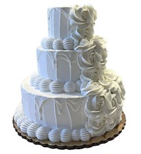 DEZICAKES Fake Wedding Cake Tier Cake Artificial Food Fake Ivory Wedding Cake