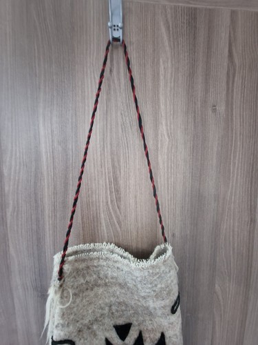 VINTAGE HANDMADE BULGARIAN Bag WOVEN - Picture 5 of 11