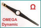 ORIGINAL N.O.S. Omega DYNAMIC Ladies BLACK Leather Band & Original Buckle SWISS