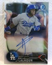 Willie Calhoun RC 2016 Bowman Chrome Prospects Rookie Auto#BCP169!Rangers OF RC