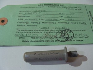 Hughes 369 H MD500, Adapter, Longitudinal Cyclic Trim Actuator Assy 369A7379-7