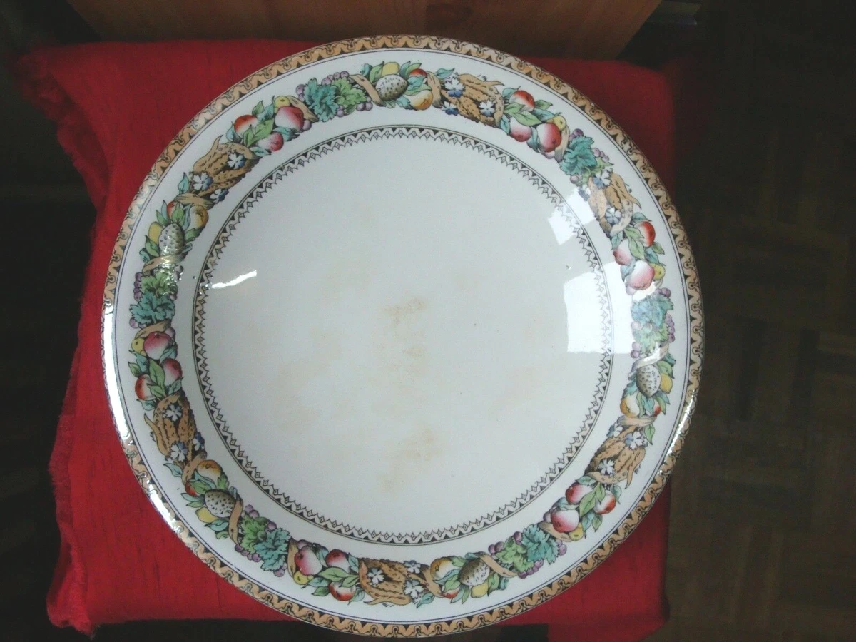 Ancienne Assiette Plate Minton BB Anemone - 1876 - Faïence - État De Collection