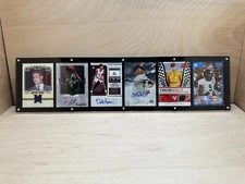 6 Card Sport Trading Card Heavy Duty Magnetic Holder Wall Display Case