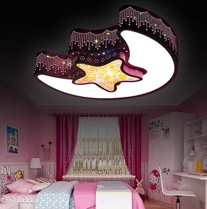 Led Ceiling Lights Child Kids Girls Bedroom Lighting Lamp Moon