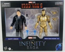 Marvel Legends Iron Man 3 Happy Hogan & Iron Mark XXI Infinity Saga 2-Pack